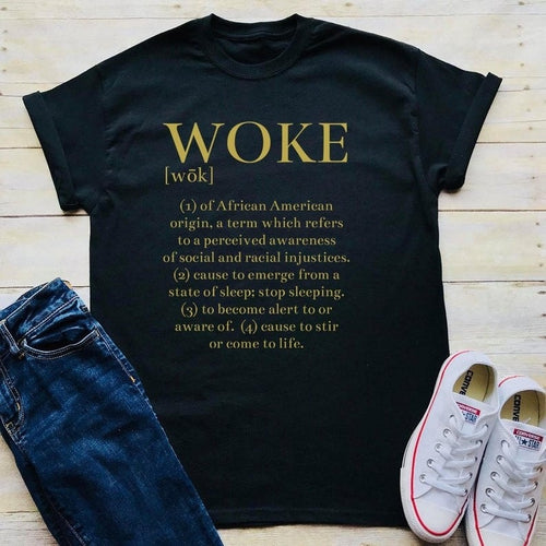 Woke Definition - Women's T Shirt - Soveeva