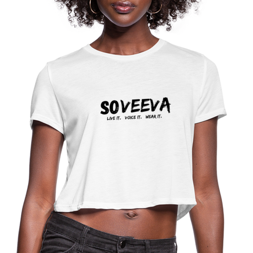 Soveeva 'Live it, Voice it, Wear it' | Cropped T-Shirt - Soveeva