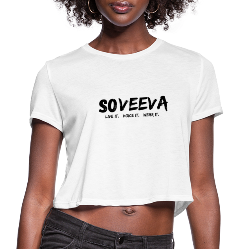 Soveeva 'Live it, Voice it, Wear it' | Cropped T-Shirt - Soveeva