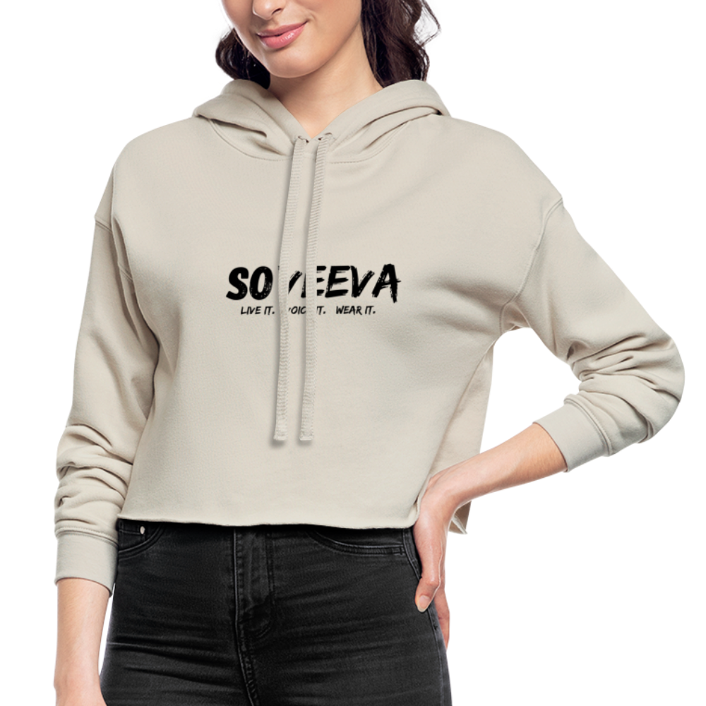 Soveeva 'Live it, Voice it, Wear it' | Cropped Hoodie - Soveeva