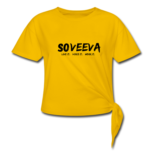 Soveeva | Knotted T-Shirt - Soveeva