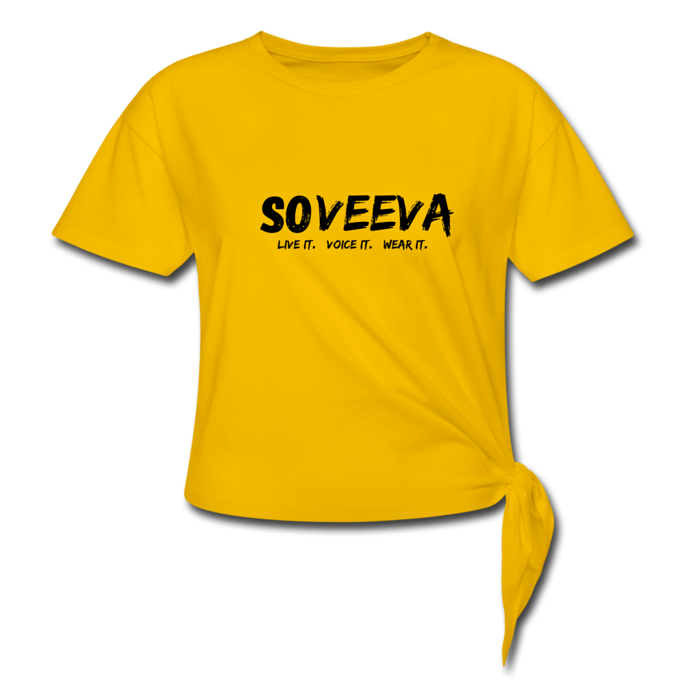 Soveeva | Knotted T-Shirt - Soveeva