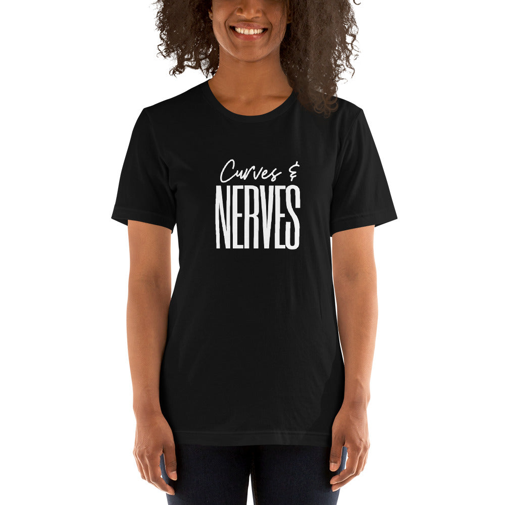 Curves & Nerves Unisex T-Shirt - Soveeva